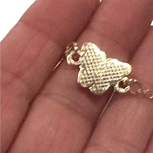 Gold and Red Butterfly Bracelet/Anklet - Picture 6 of 6